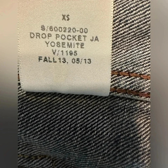 Gap Womens 1969 Crop Trucker Dropped Pocket Yosemite Jean Jacket Sz XS - Picture 12 of 12